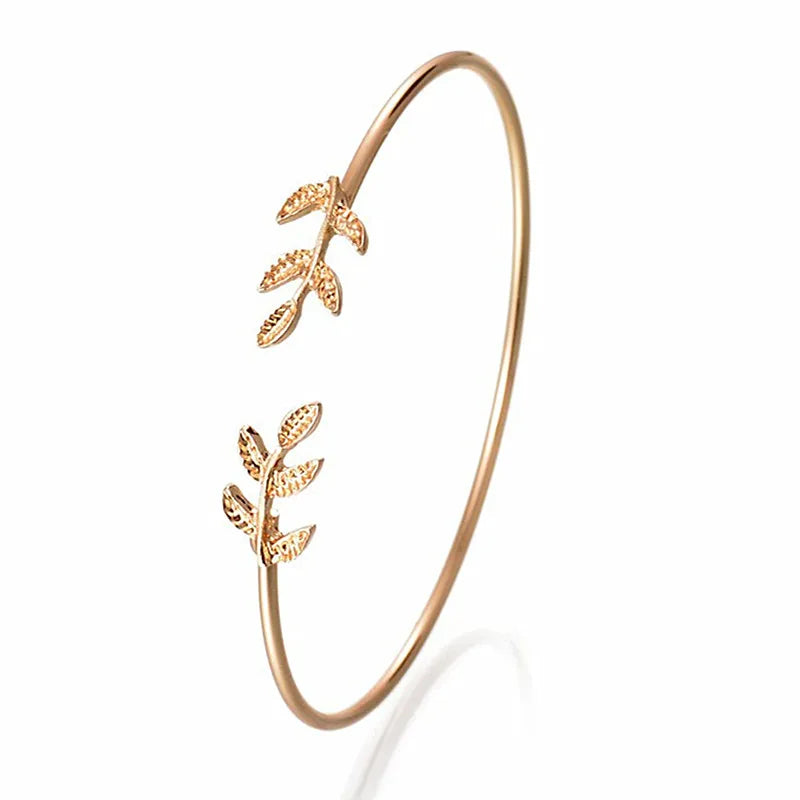 Cute Leaf Cuff Bracelet