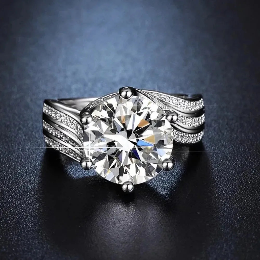 Silver Diamond Eternal Ring for Women