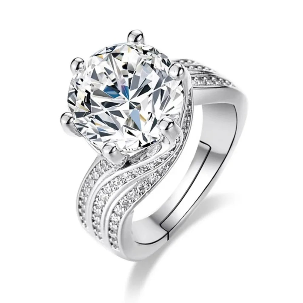 Silver Diamond Eternal Ring for Women