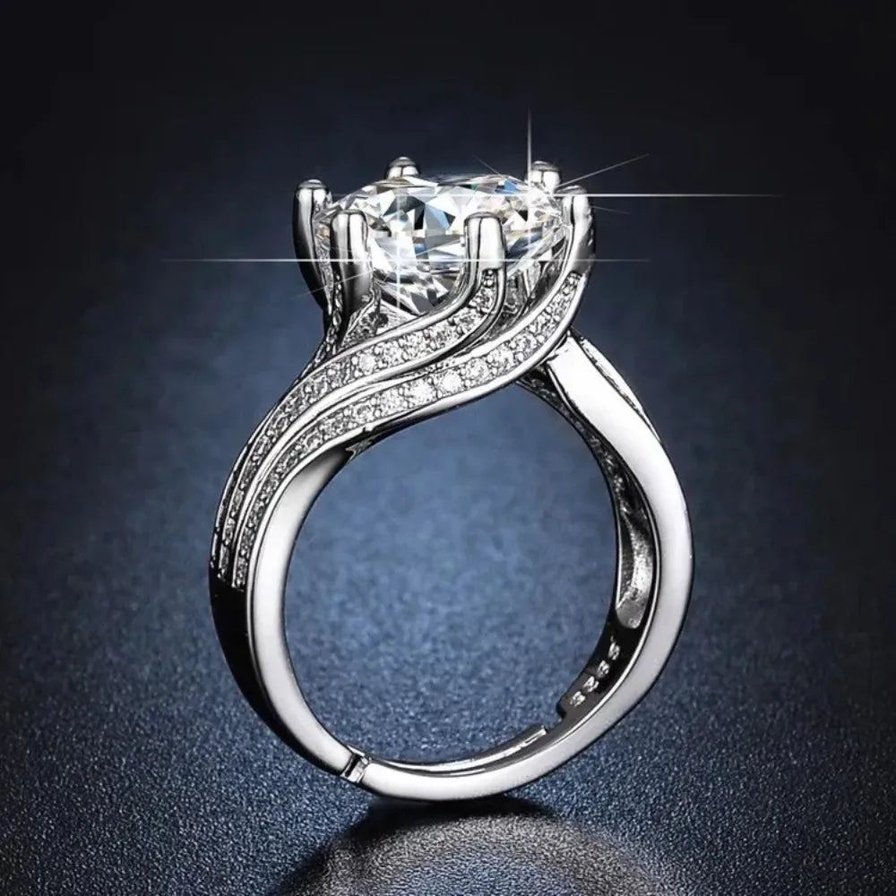 Silver Diamond Eternal Ring for Women